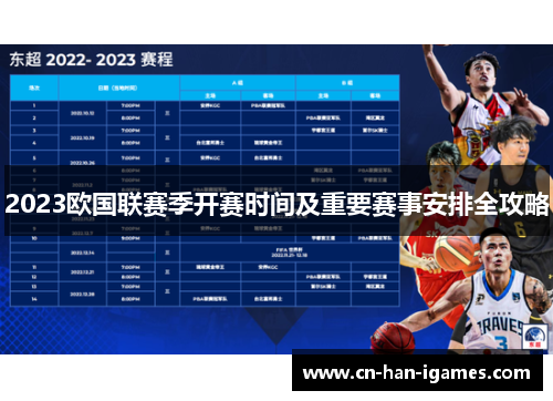 2023欧国联赛季开赛时间及重要赛事安排全攻略